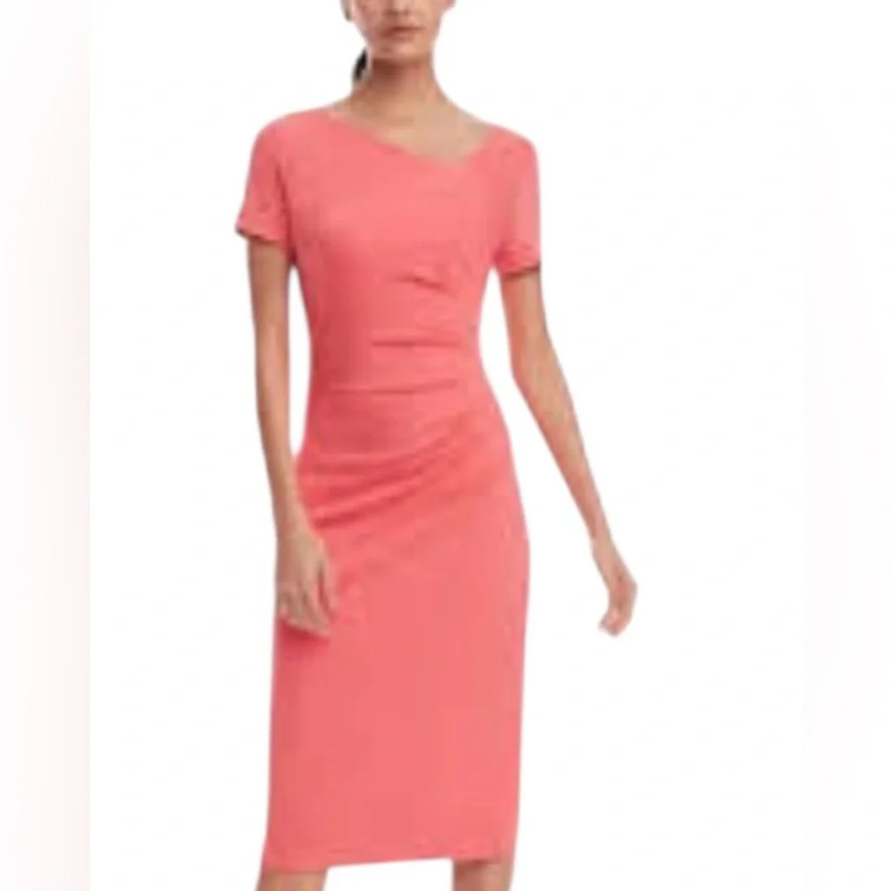 Brooks Brothers Coral Pink Midi Dress - Picture 12 of 12
